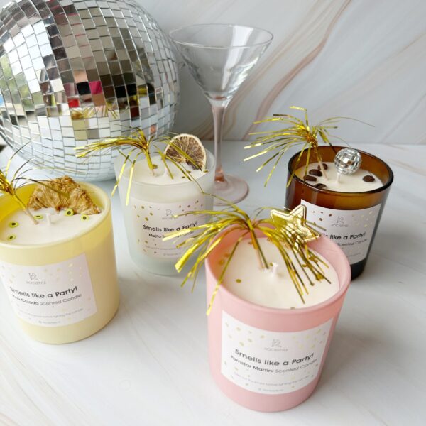 Cocktail Geurkaars – Handgemaakt in Nederland – Natuurlijke Sojawax SET 4X2